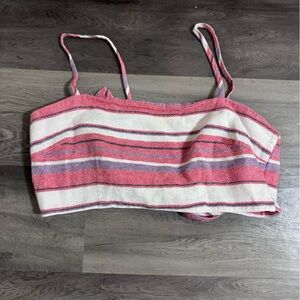 Striped Pink and White Kids Bottoms